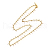 304 Stainless Steel Enamel Curb Chain Necklaces & Bracelet Set SJEW-JS01218-2