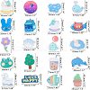 Acrylic Safety Brooches JEWB-FH0001-01-2