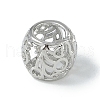 Rack Plating Brass European  Beads KK-A220-20P-1