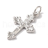 Rack Plating Brass & Cubic Zirconia Pendants KK-L216-054P-02-2