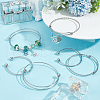 Olycraft 6Pcs 3 Styles 304 Stainless Steel Expandable Bangle Making STAS-OC0001-28-5