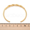 304 Stainless Steel Cuff Bangles for Women BJEW-F497-01G-3
