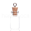 Wooden Cork Wishing Bottle Pendants PW-WG999AC-07-1
