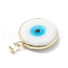 Handmade Evil Eye Lampwork Pendants LAMP-F031-03G-03-4