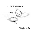 Exaggerated Stainless Steel Hoop Earrings HB2914-6-1
