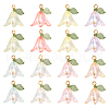 32PCS 8 Colors Transparent Acrylic Pendants PALLOY-TA0002-44-9