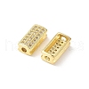 Brass Micro Pave Cubic Zirconia Beads KK-C104-10G-2