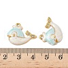 304 Stainless Steel Rhinestone Whale Pendants STAS-U057-02A-G-3