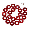 Spray Painted Natural Freshwater Shell Beads Strands SHEL-T020-16-2