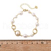 Mother's Day Jewellery Pearl Beaded Bracelets BJEW-P350-02G-5