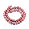 Natural Rhodonite Beads Strands G-G823-06-8mm-2