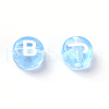 Transparent Cornflower Blue Acrylic Beads TACR-YW0001-08D-4
