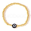 Golden Glass Seed Beaded Stretch Breacelets CZ4431-5-2