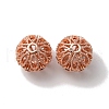 Rack Plating Brass Micro Pave Cubic Zirconia Beads KK-C020-03RG-2