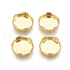 Brass Lace Edge Bezel Cups KK-F762-05G-3