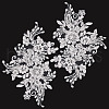 Flower Pattern Polyester Embroidered Lace Appliques DIY-WH0304-593B-1