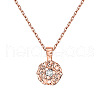 Bohemian Style Brass Crystal Rhinestone Pendant Necklaces for Women FS-WG9BBEB-08-2