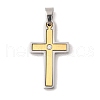 Ion Plating(IP) 304 Stainless Steel Pendants STAS-G346-07G-1