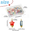 Electroplate Glass Charms PALLOY-FS00021-5