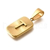 304 Stainless Steel Pendants STAS-S161-01T-G-2