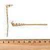 304 Stainless Steel Clear Cubic Zirconia Tassel Stud Earrings EJEW-Z094-01A-G-5