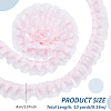 Polyester Double Layer Pleated Lace Ribbon OCOR-WH0097-43C-2