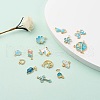 Alloy Enamel Pendants ENAM-YW0001-19-7