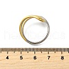 304 Stainless Steel Open Cuff Rings RJEW-M074-03PG-2