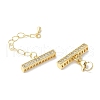 Brass Cubic Zirconia Chain Extender KK-F893-01G-2