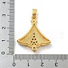 Christmas Brass Micro Pave Cubic Zirconia Pendant KK-H468-03A-02G-3