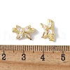 Brass Micro Pave Cubic Zirconia Multi-Strand Links KK-F893-08G-3