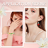 42Pcs 3 Colors Light Gold Plated Alloy Enamel Pendants FIND-SC0013-21-5