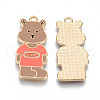 Alloy Enamel Pendants X-ENAM-T011-07KC-RS-2