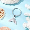 Ocean Theme 304 Stainless Steel Keychains KEYC-JKC01213-04-1