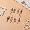 Gemstone Dangle Earrings EJEW-TA00207-2
