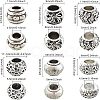 Tibetan Style Alloy European Beads TIBEB-FH0001-18AS-LF-2