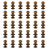 SUPERFINDINGS 30 Sets Brass with Iron Knob Screw Rivet FIND-FH0008-64AB-1