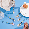 12Pcs 6 Styles Alloy Enmal Pendant Decorations HJEW-GO00017-4