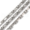 Tarnish Resistant 304 Stainless Steel Link Chains X-CHS-A012-04B-P-1