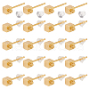 GOMAKERER Brass Stud Earring Findings KK-GO0001-99-1