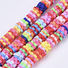 Handmade Polymer Clay Beads Strands X-CLAY-R086-01-2