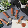 CRASPIRE Round Wax Seal Brass Blank Stamp AJEW-CP0007-45B-4