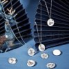 Unicraftale 12Pcs 12 Style 201 Stainless Steel Pendants STAS-UN0033-05-3
