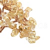 Natural Yellow Quartz Chips Tree Decorations DJEW-M012-02F-3