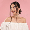 DICOSMETIC 4 Pairs Two Tone 304 Stainless Steel Chunky Huggie Hoop Earrings with Enamel for Women EJEW-DC0001-37-7