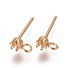 304 Stainless Steel Post Stud Earring Settings STAS-L238-026G-G-1