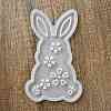 Easter Theme Rabbit with Flower Pattern DIY Silicone Table Lamp Molds SIMO-G008-02D-3