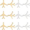 Unicraftale 12Pcs 2 Colors 201 Stainless Steel Pendants STAS-UN0035-68-1