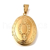316 Stainless Steel Locket Pendants STAS-C123-01B-G-1