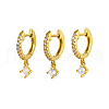 Elegant S925 Sterling Silver Hoop Earrings PJ3202-7
